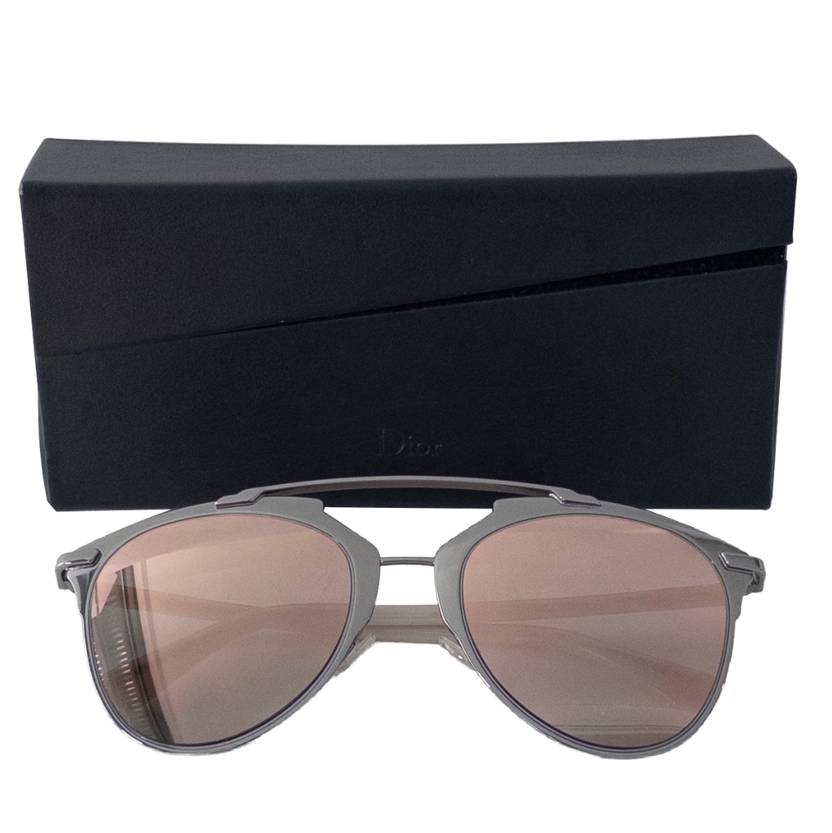 Christian Dior Mirrored Gunmetal Sunglasses