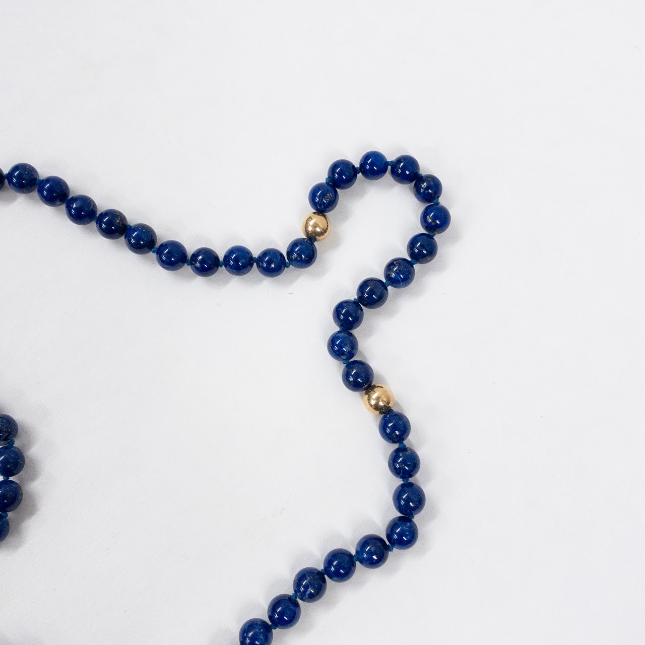 14K Gold and Lapis Lazuli Necklace