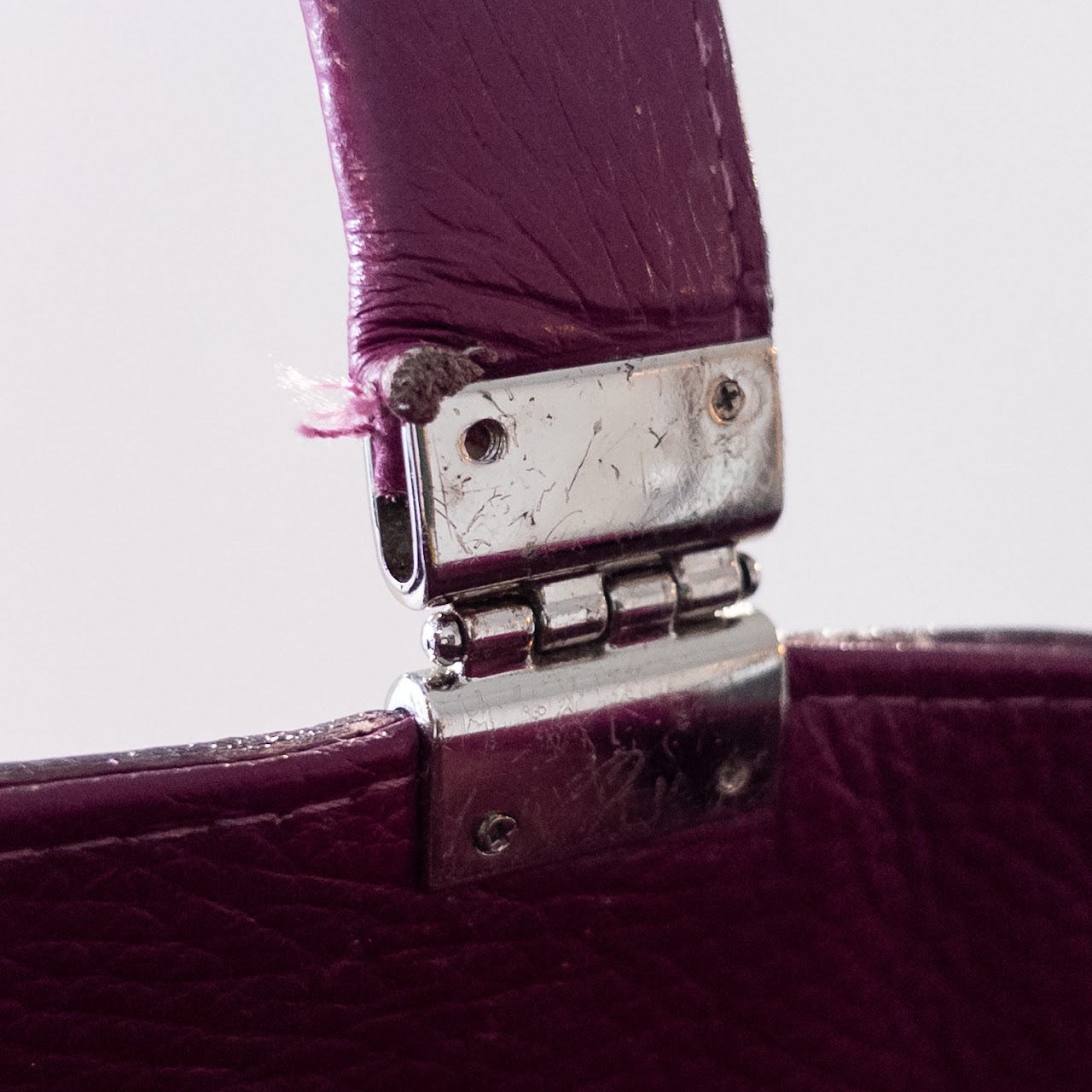 Domenico Vacca Purple Leather Shoulder Bag