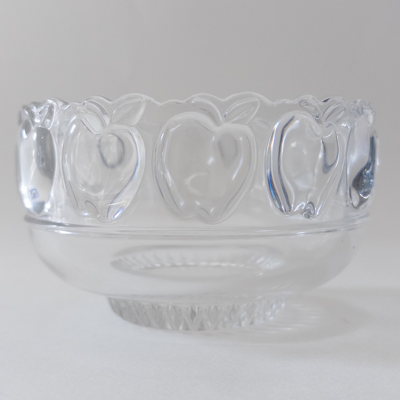 Tiffany & Co. Crystal Apple Rim Bowl