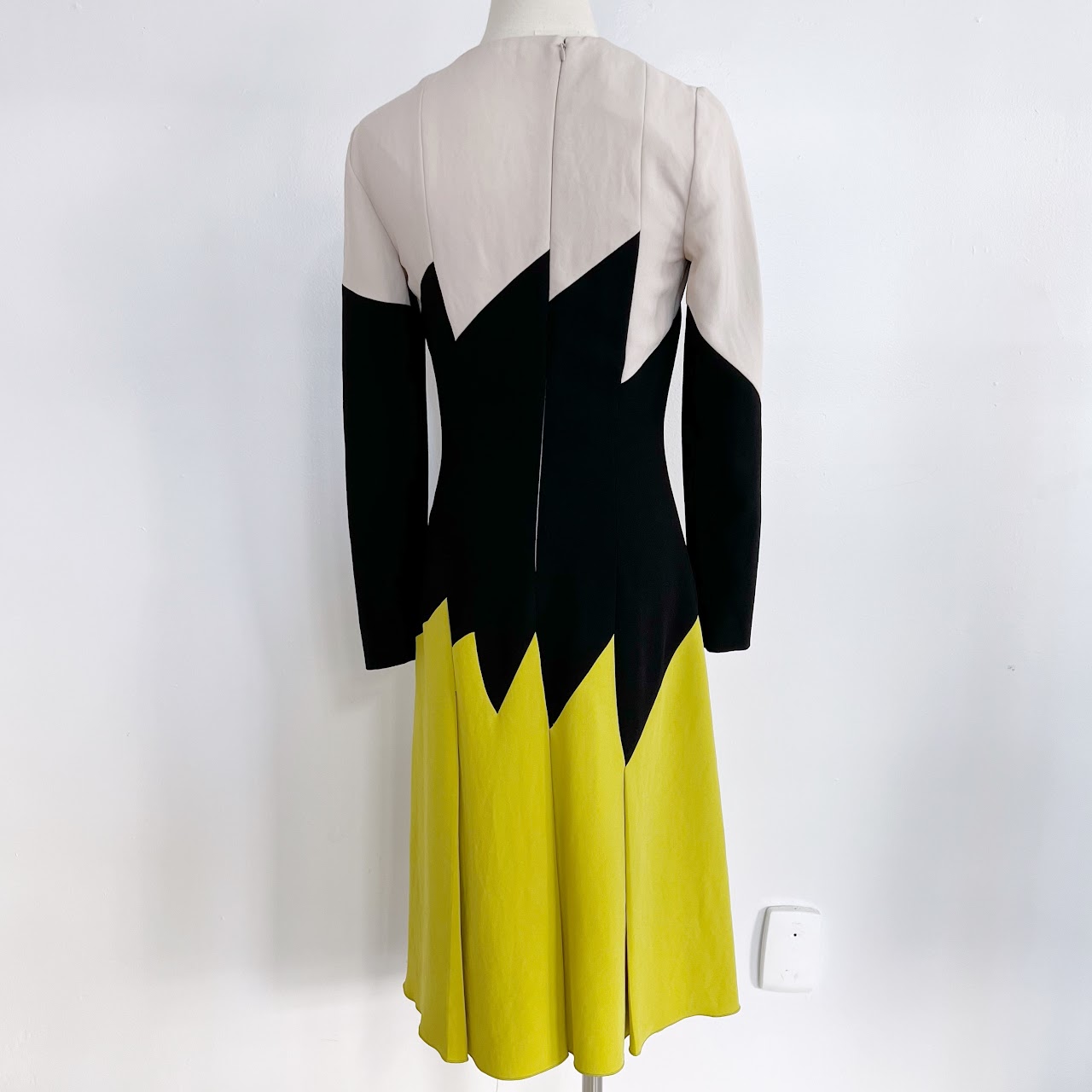 Bottega Veneta Zig-Zag Color-Block Dress