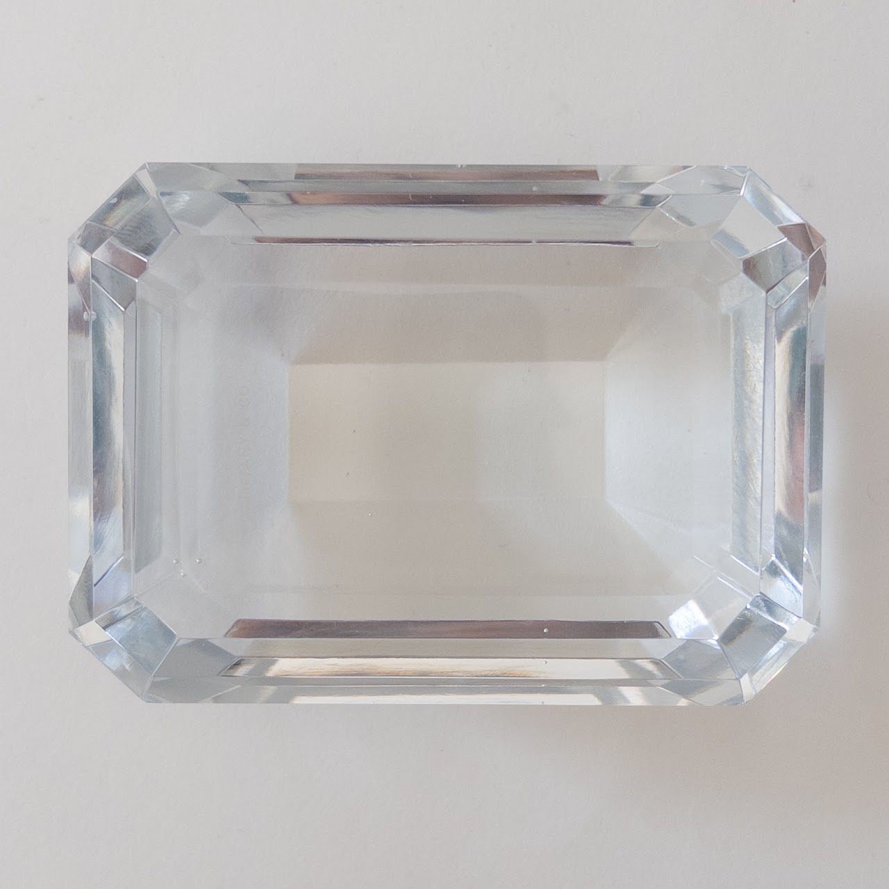 Tiffany & Co. Square Gemstone Cut Crystal Paperweight