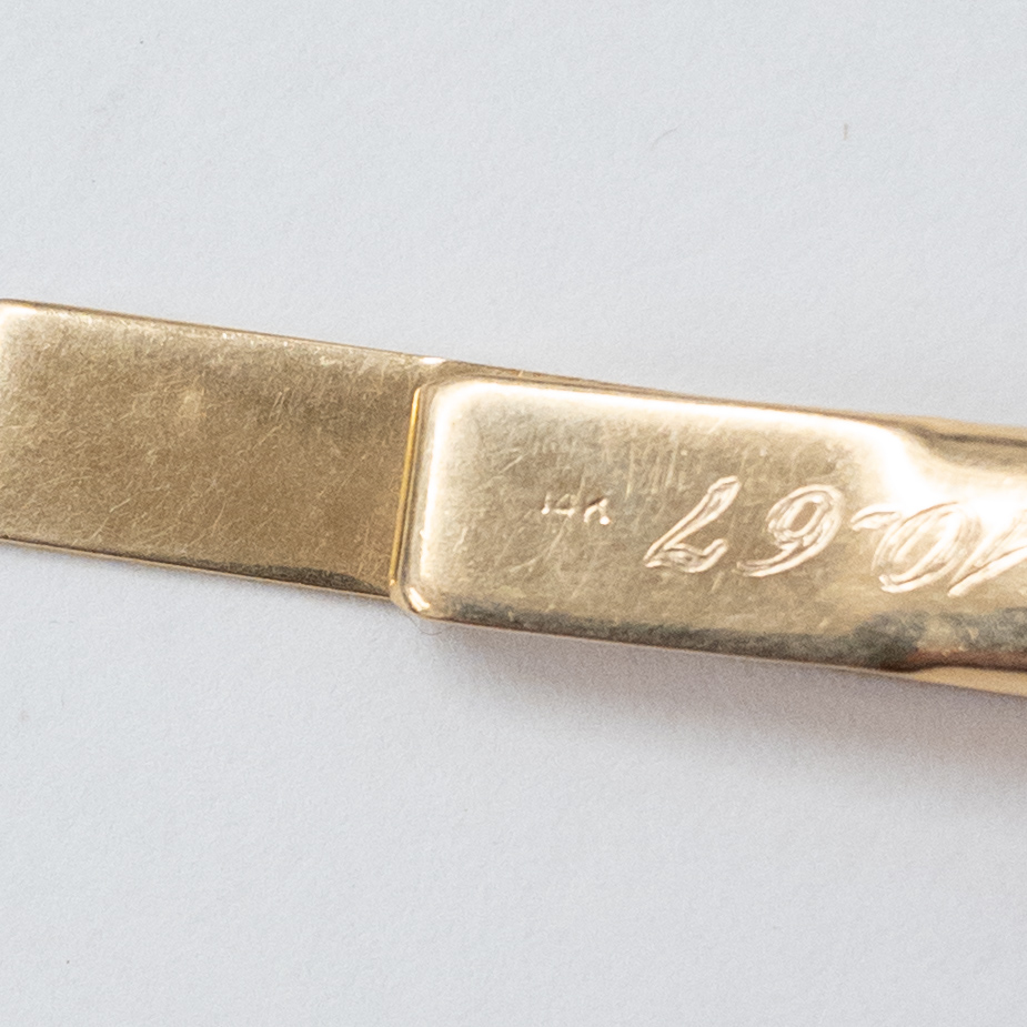 14K Gold Tie Clip