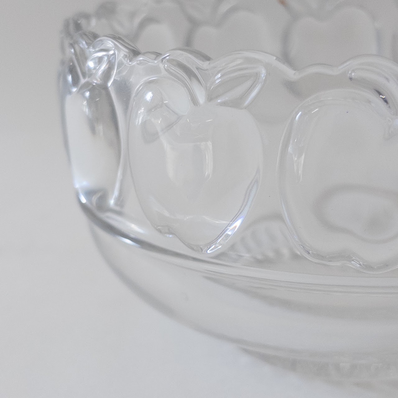 Tiffany & Co. Crystal Apple Rim Bowl