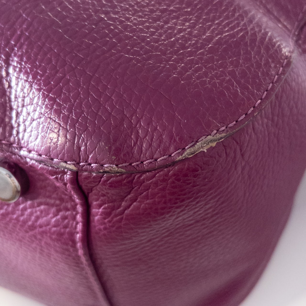 Domenico Vacca Purple Leather Shoulder Bag