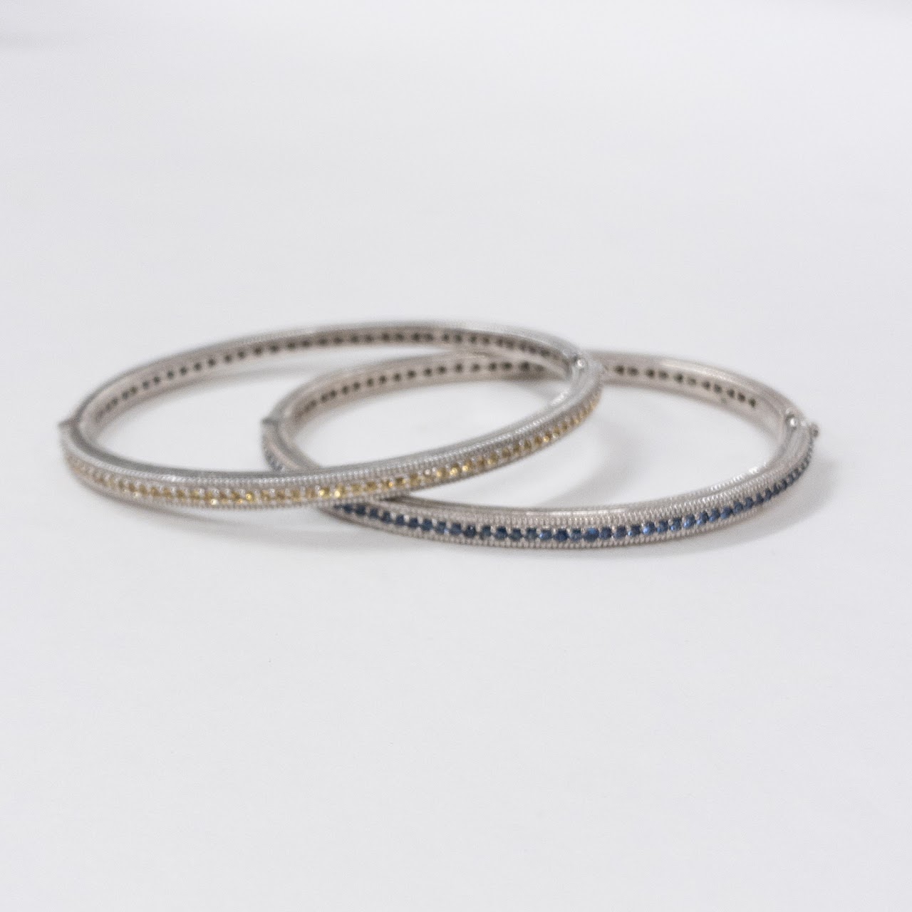 Sterling Silver Judith Ripka Split Bangle Duo