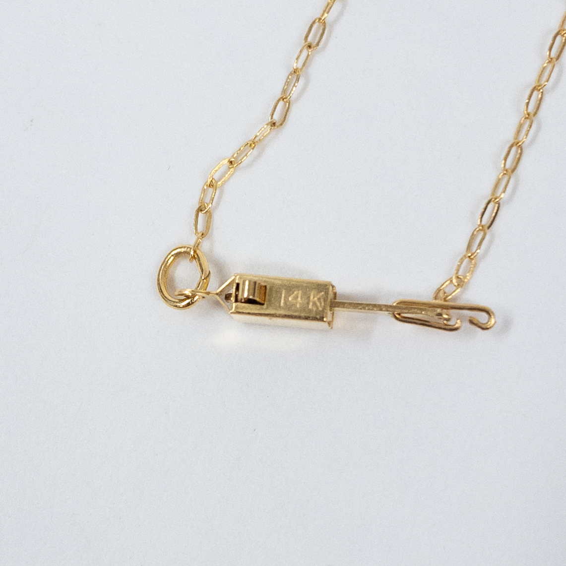 14K Gold Necklace with Three Ball Pendants