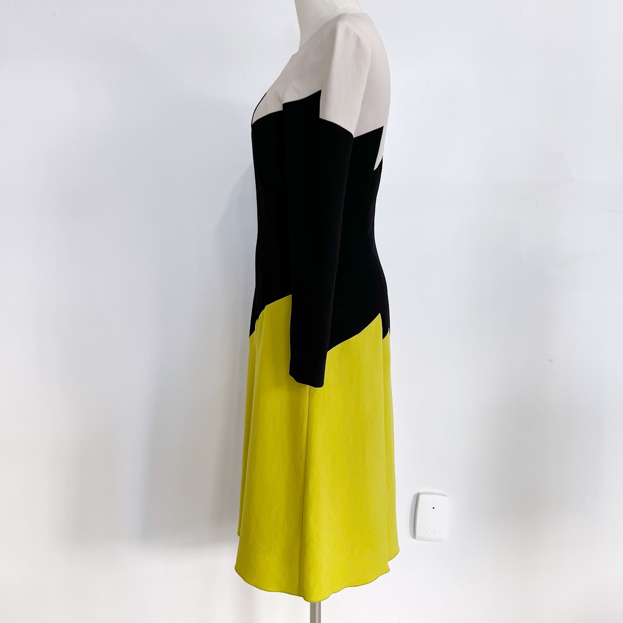 Bottega Veneta Zig-Zag Color-Block Dress