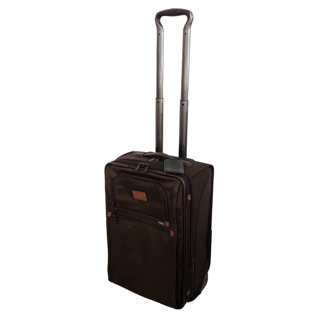 Tumi Alpha 2 Frequent Traveler Expandable Carry-On Suitcase in Brown