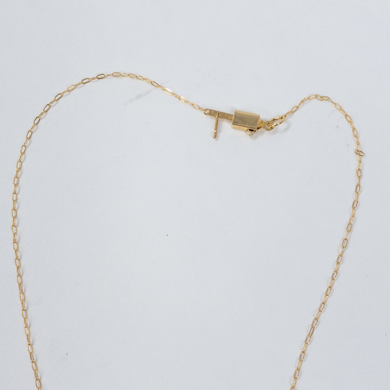 14K Gold Necklace with Three Ball Pendants