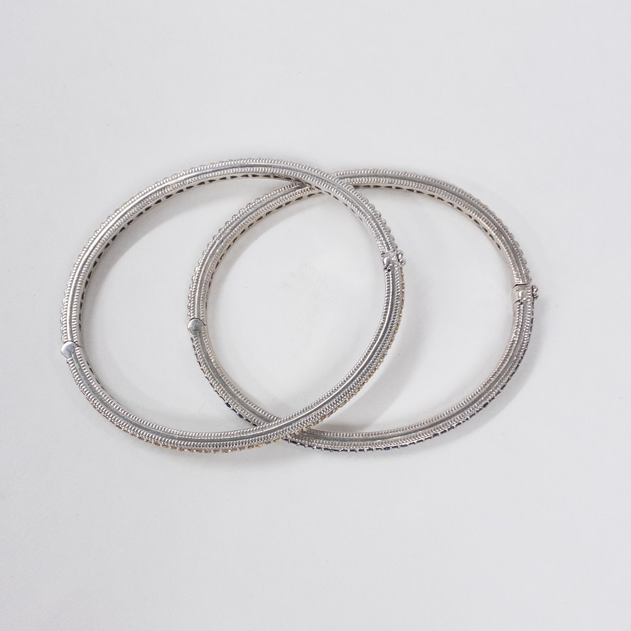 Sterling Silver Judith Ripka Split Bangle Duo