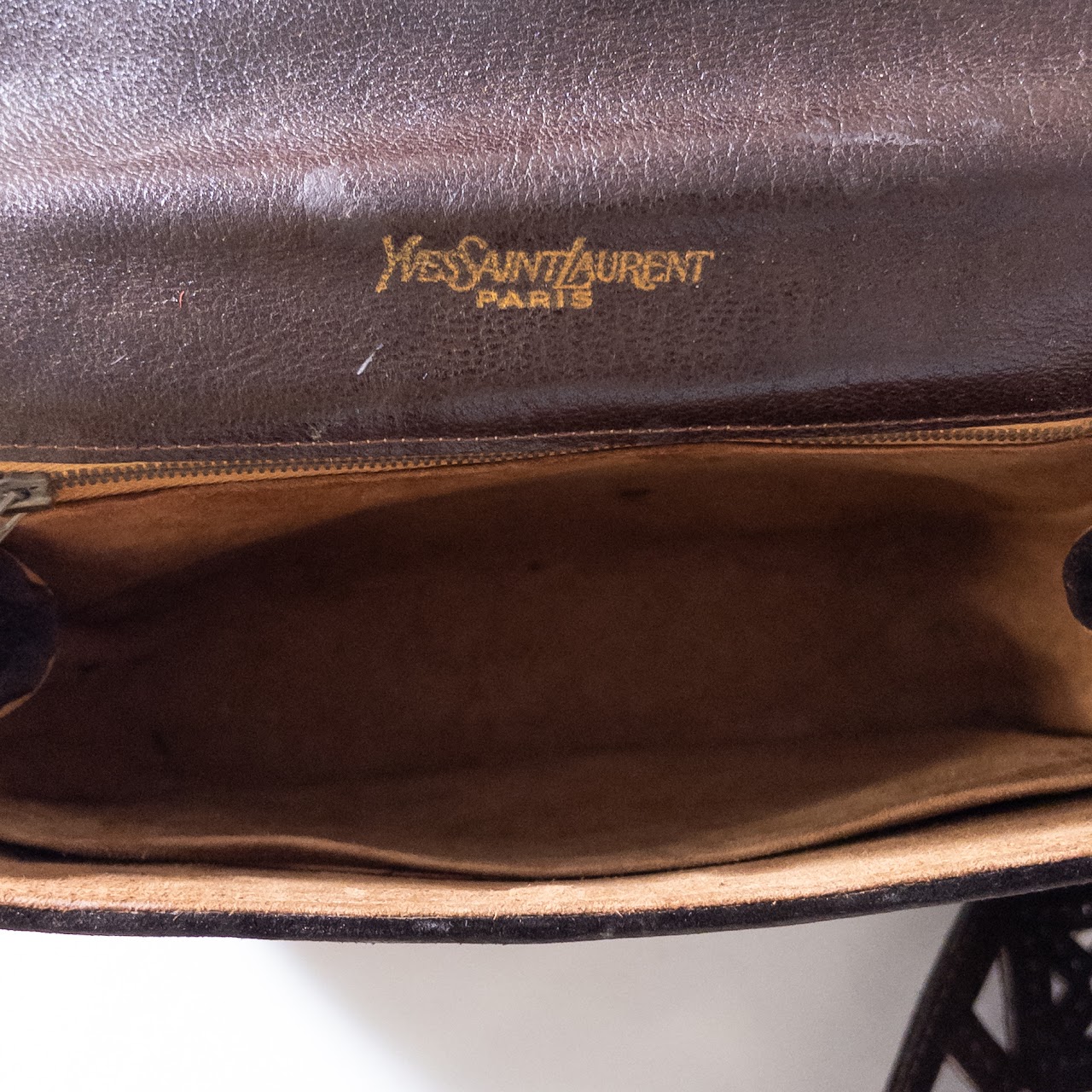 Yves Saint Laurent Vintage Suede Crossbody Bag