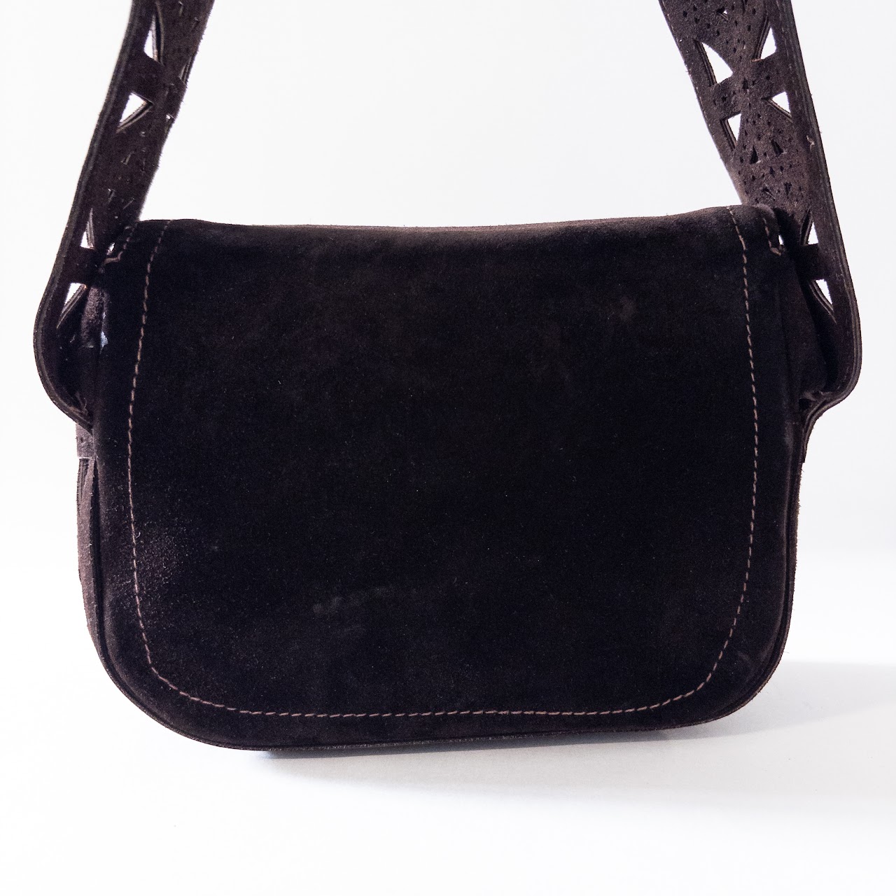 Yves Saint Laurent Vintage Suede Crossbody Bag