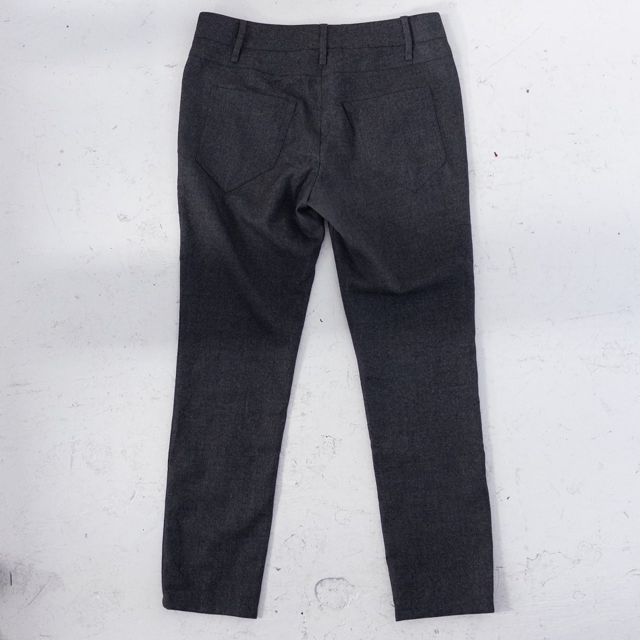 Brunello Cucinelli Charcoal Gray Virgin Wool Slacks