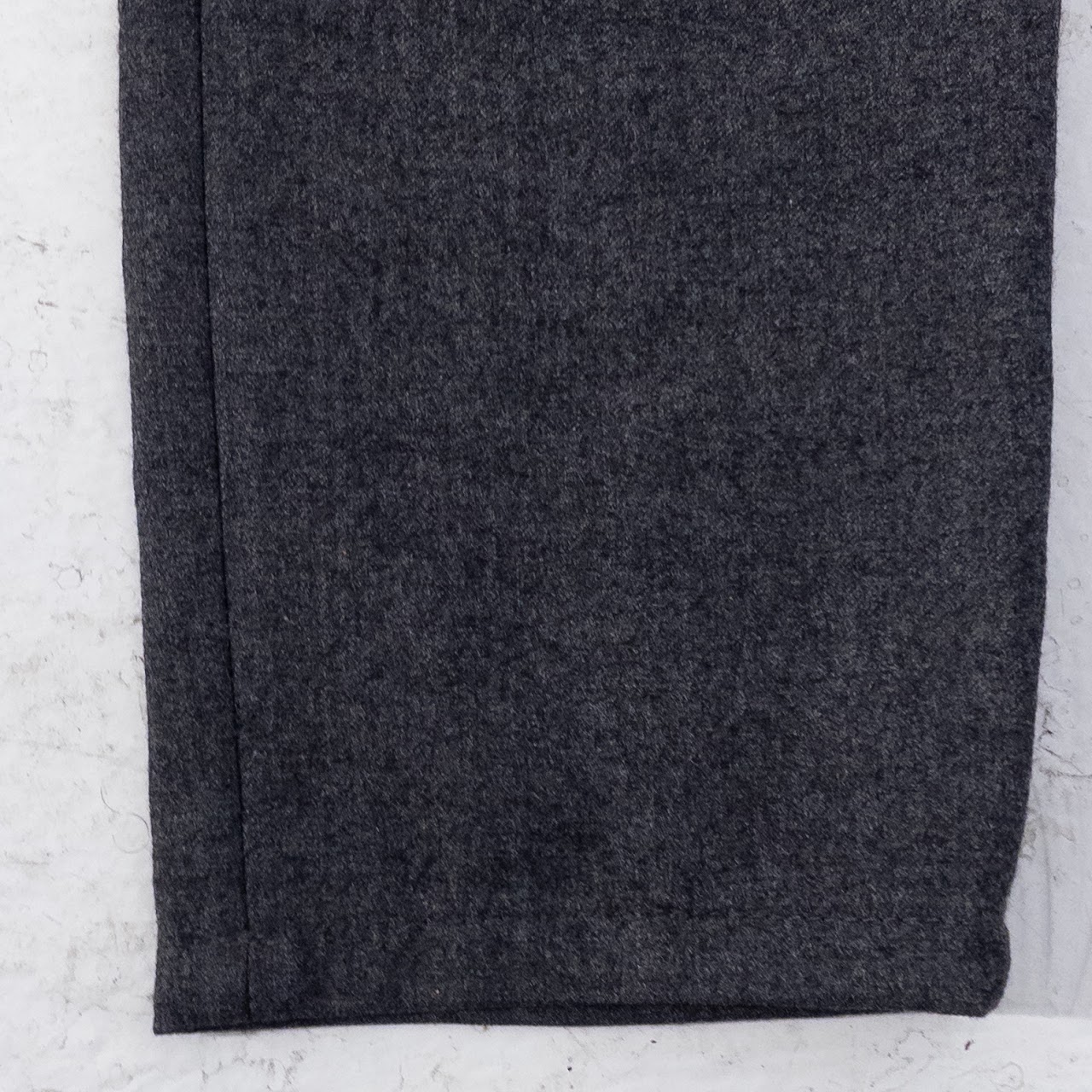 Brunello Cucinelli Charcoal Gray Virgin Wool Slacks