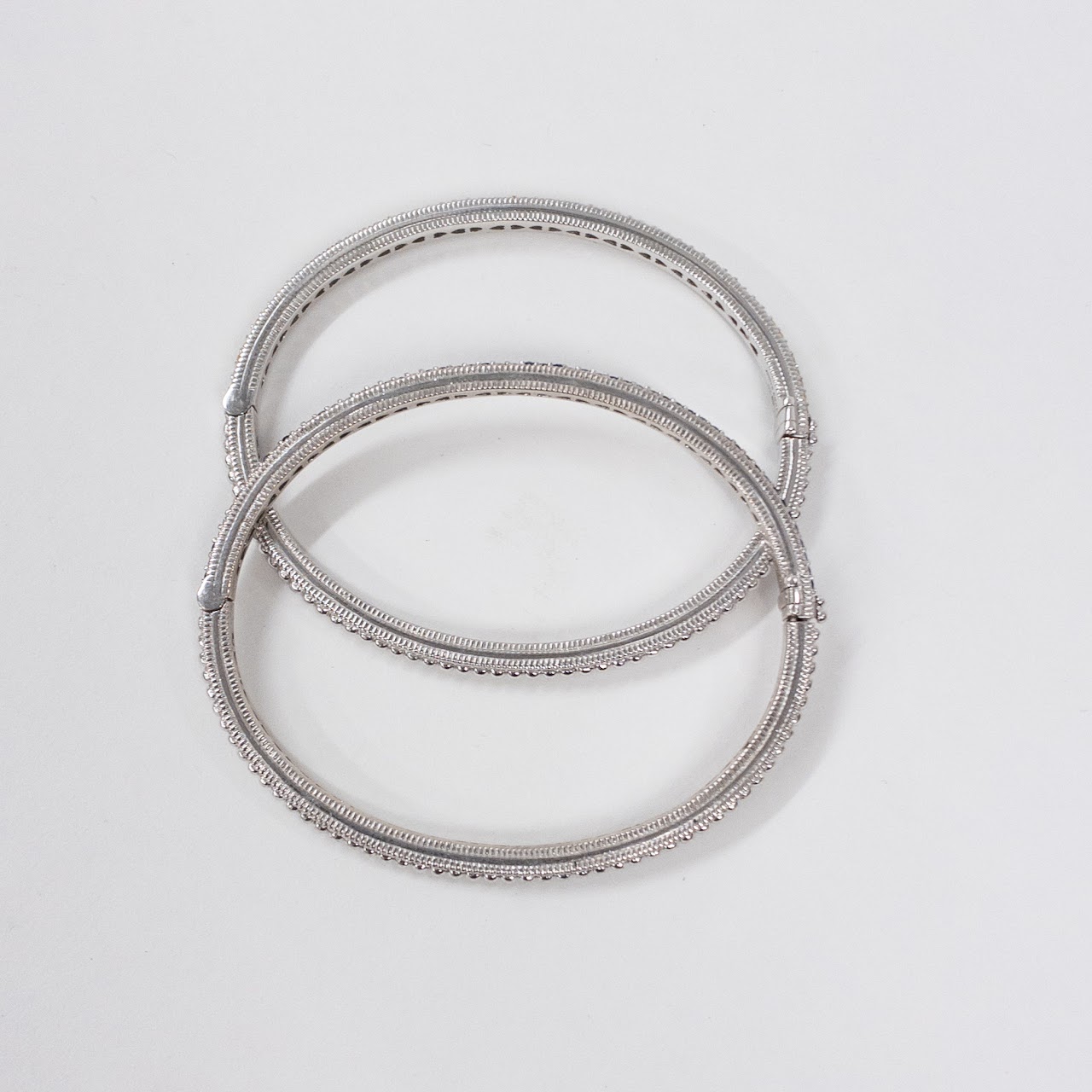 Sterling Silver Judith Ripka Split Bangle Duo