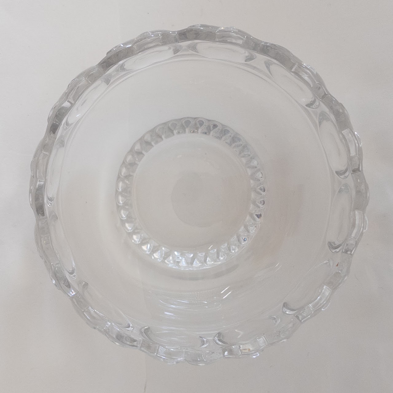 Tiffany & Co. Crystal Apple Rim Bowl