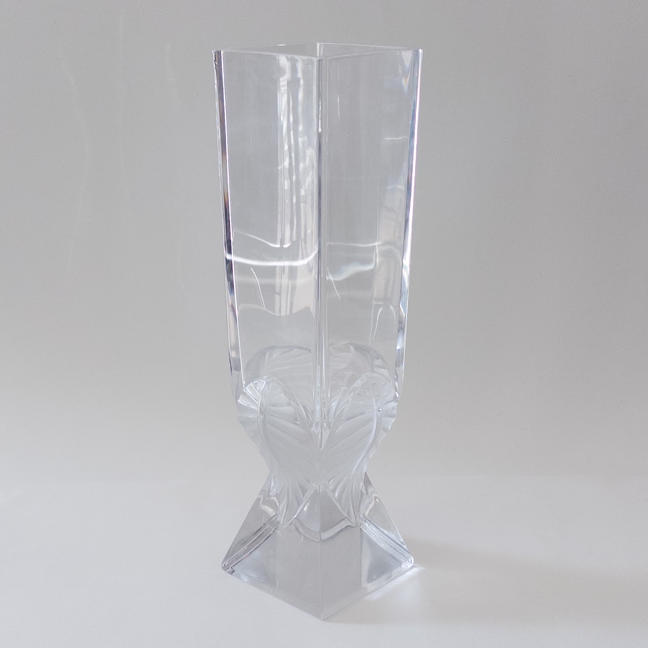 Lalique Broceliande Crystal Vase