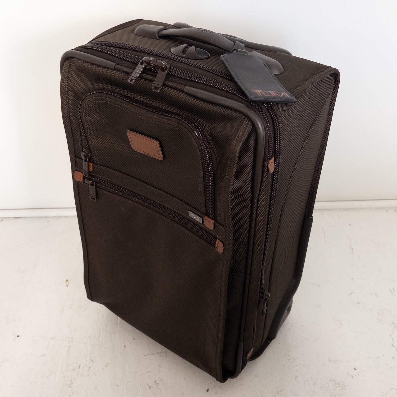 Tumi Alpha 2 Frequent Traveler Expandable Carry-On Suitcase in Brown