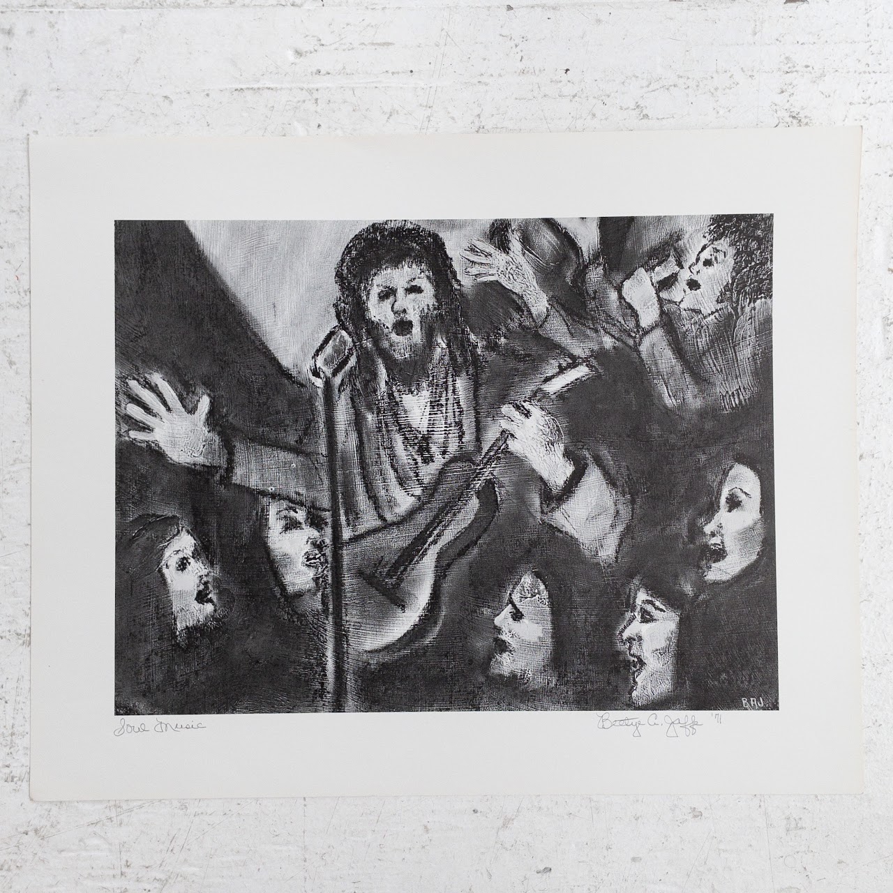 Bettye Ackerman Jaffe Signed 'Campus Unrest' Print Folio, 1971