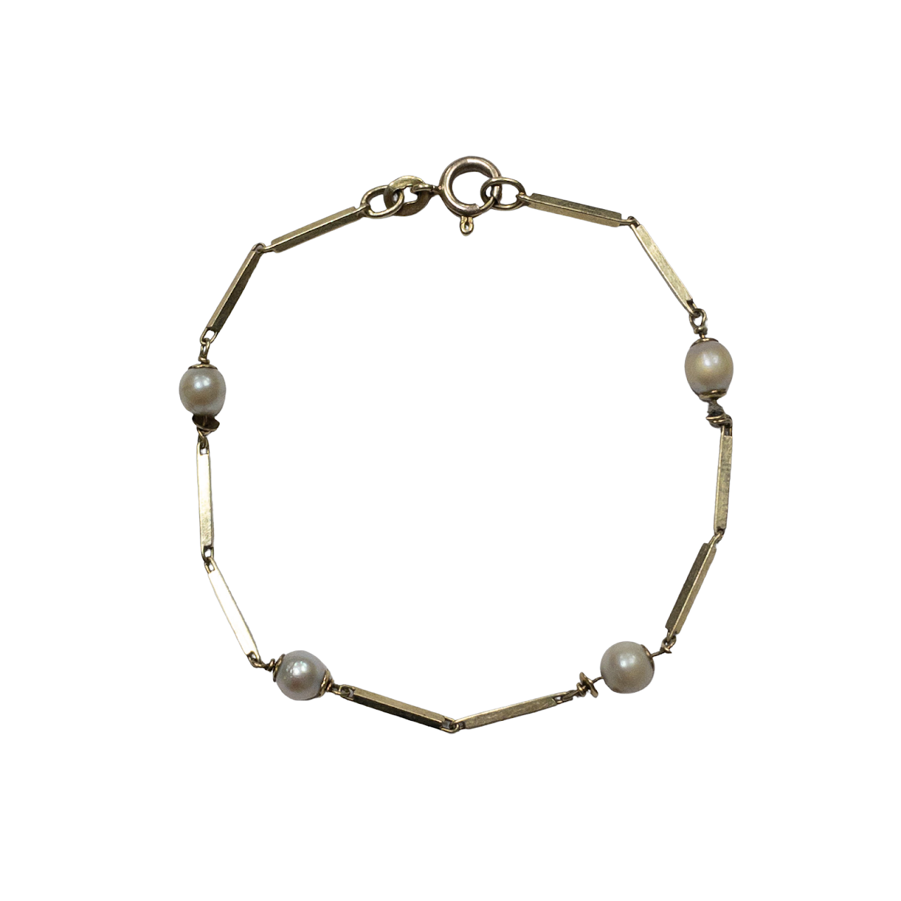 14K Gold & Pearl Bracelet