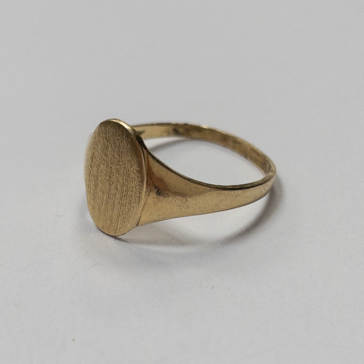 14K Gold Signet Ring