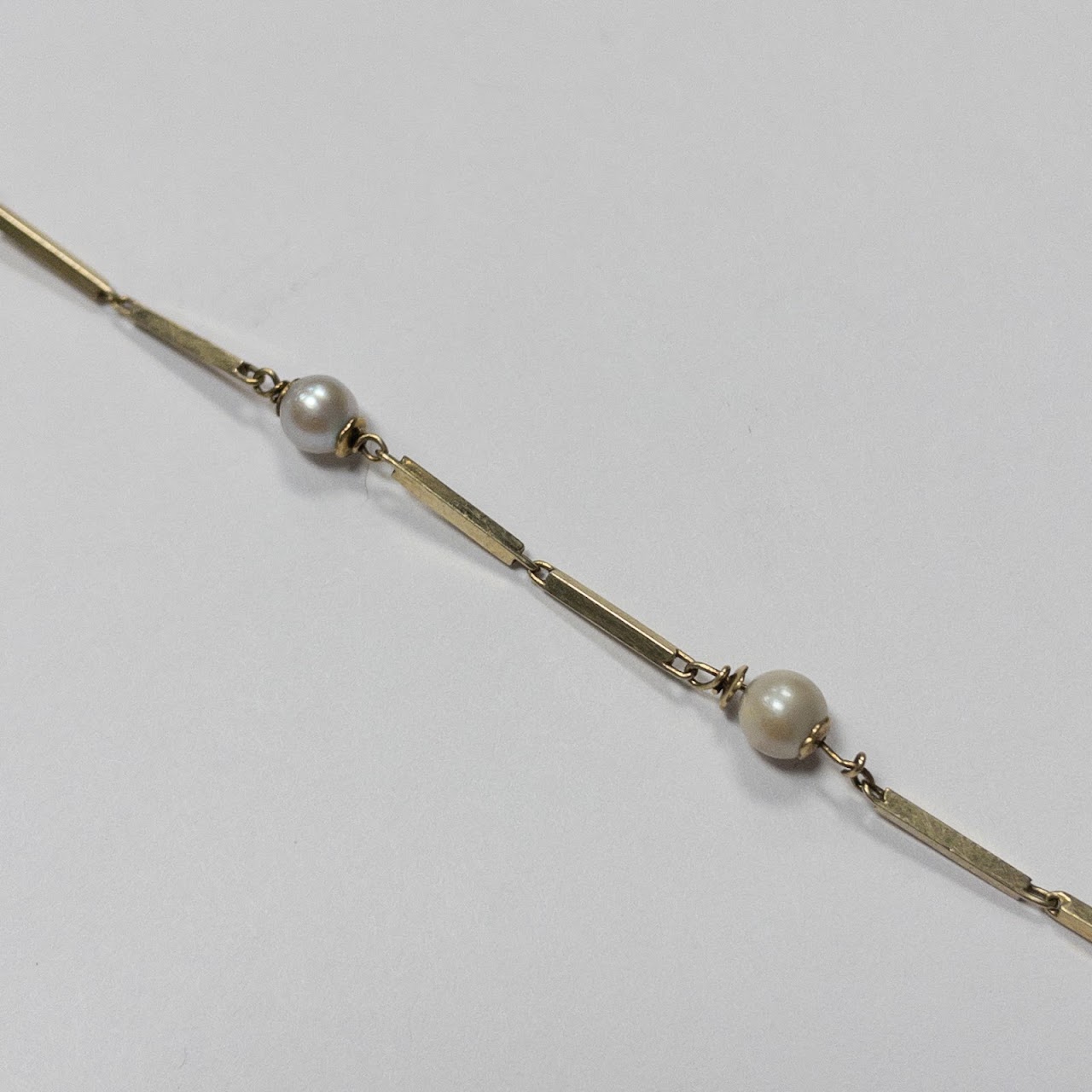 14K Gold & Pearl Bracelet