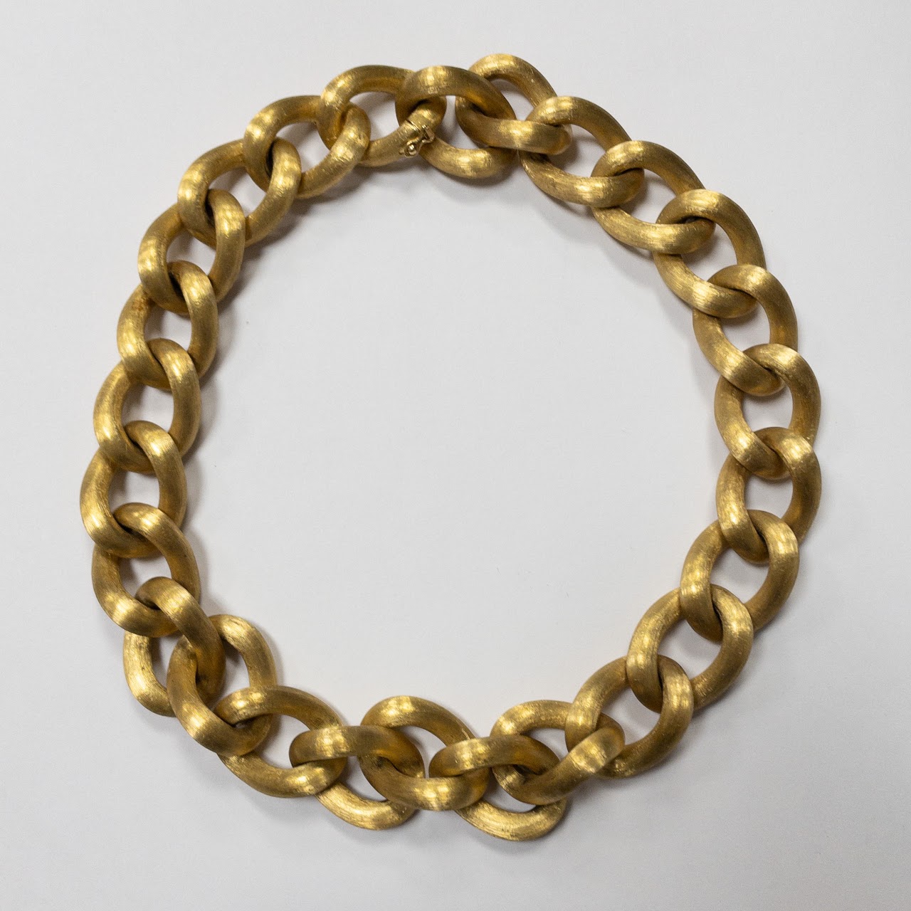 18K Gold Bold Link Necklace