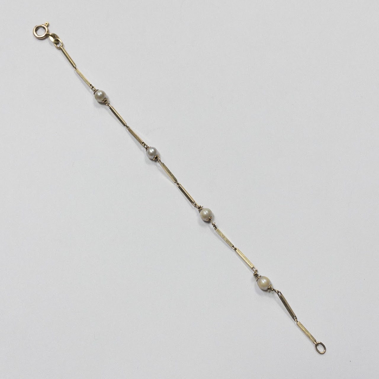 14K Gold & Pearl Bracelet