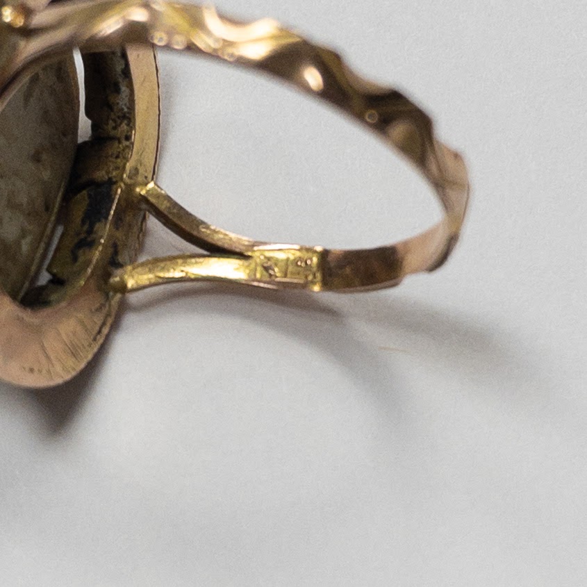 12K Gold Scarab Ring