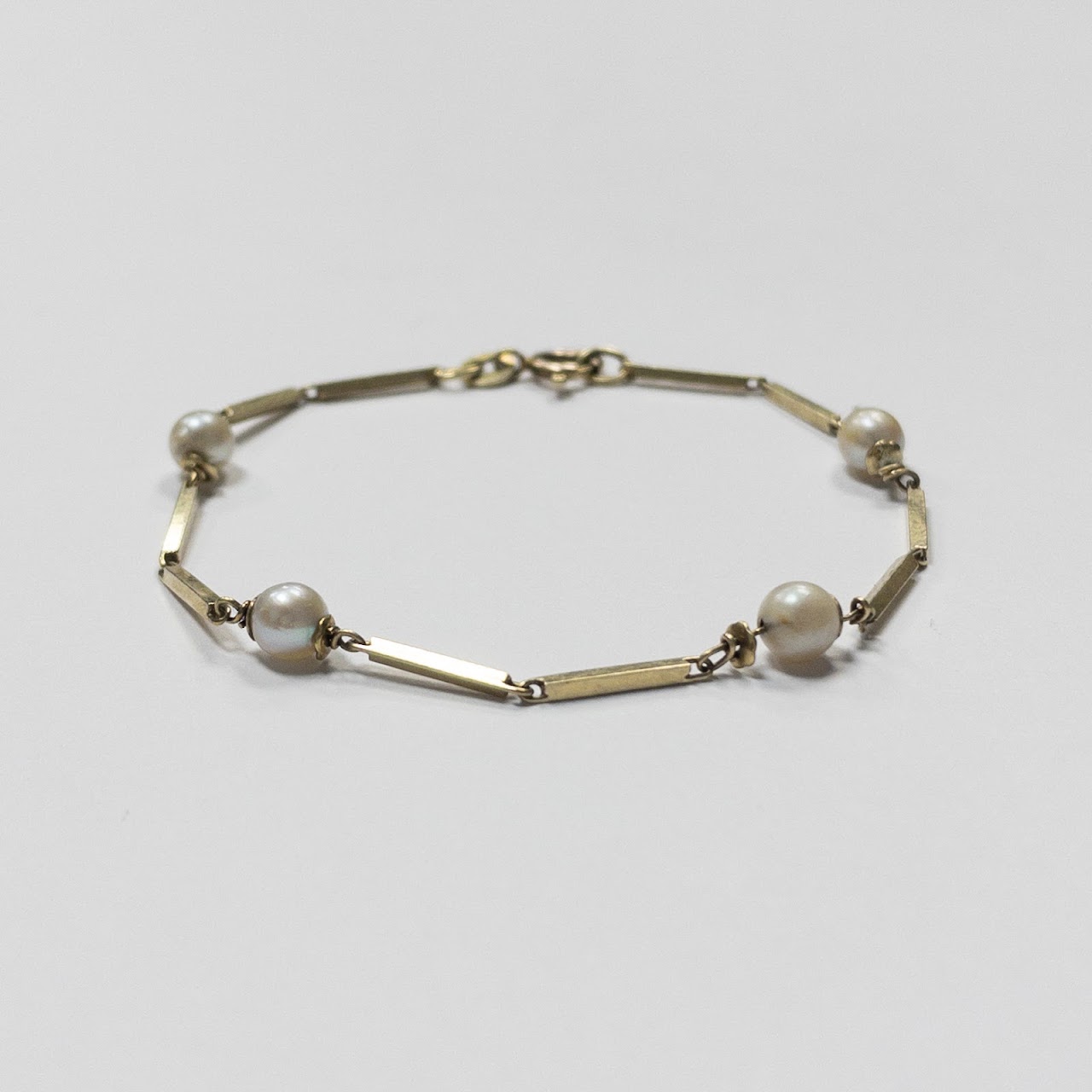 14K Gold & Pearl Bracelet