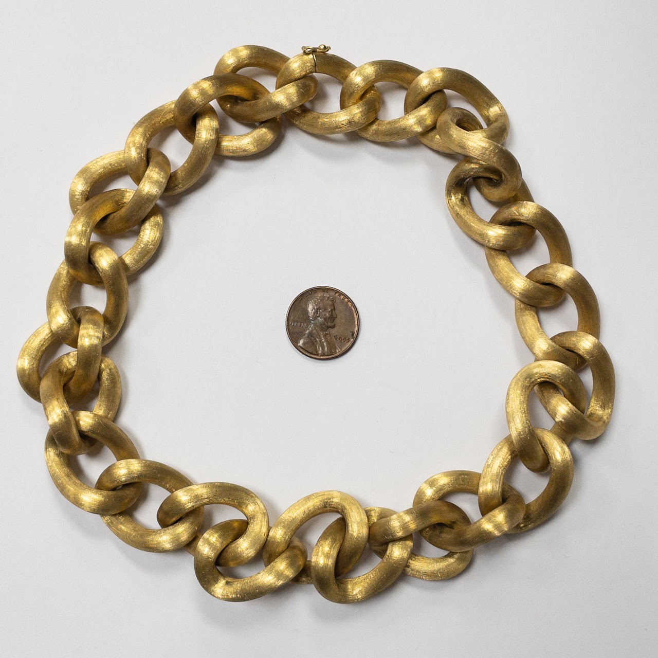 18K Gold Bold Link Necklace