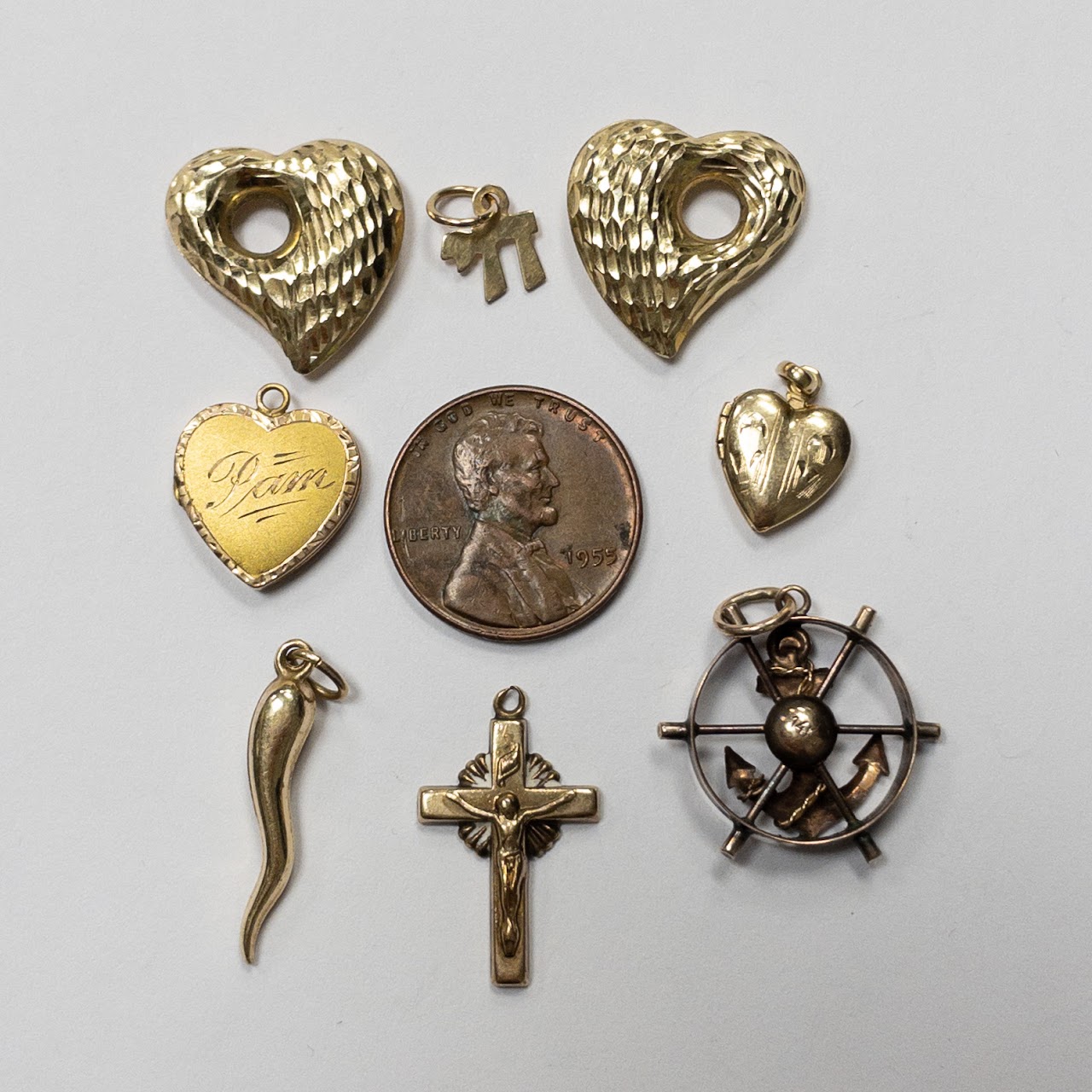 14K Gold Charms Lot