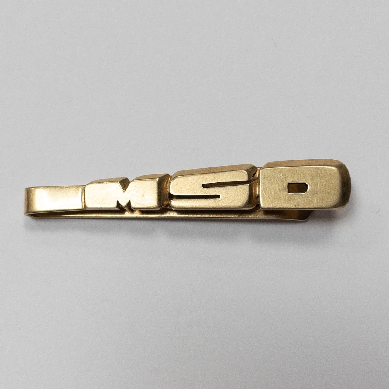 14K Gold Initials Money Clip