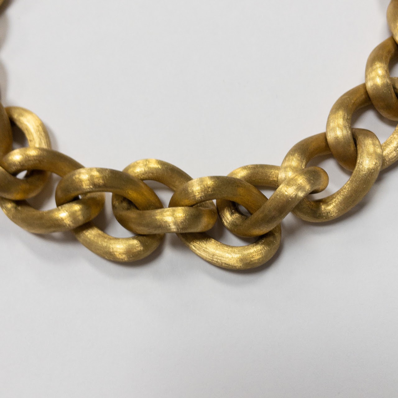 18K Gold Bold Link Necklace