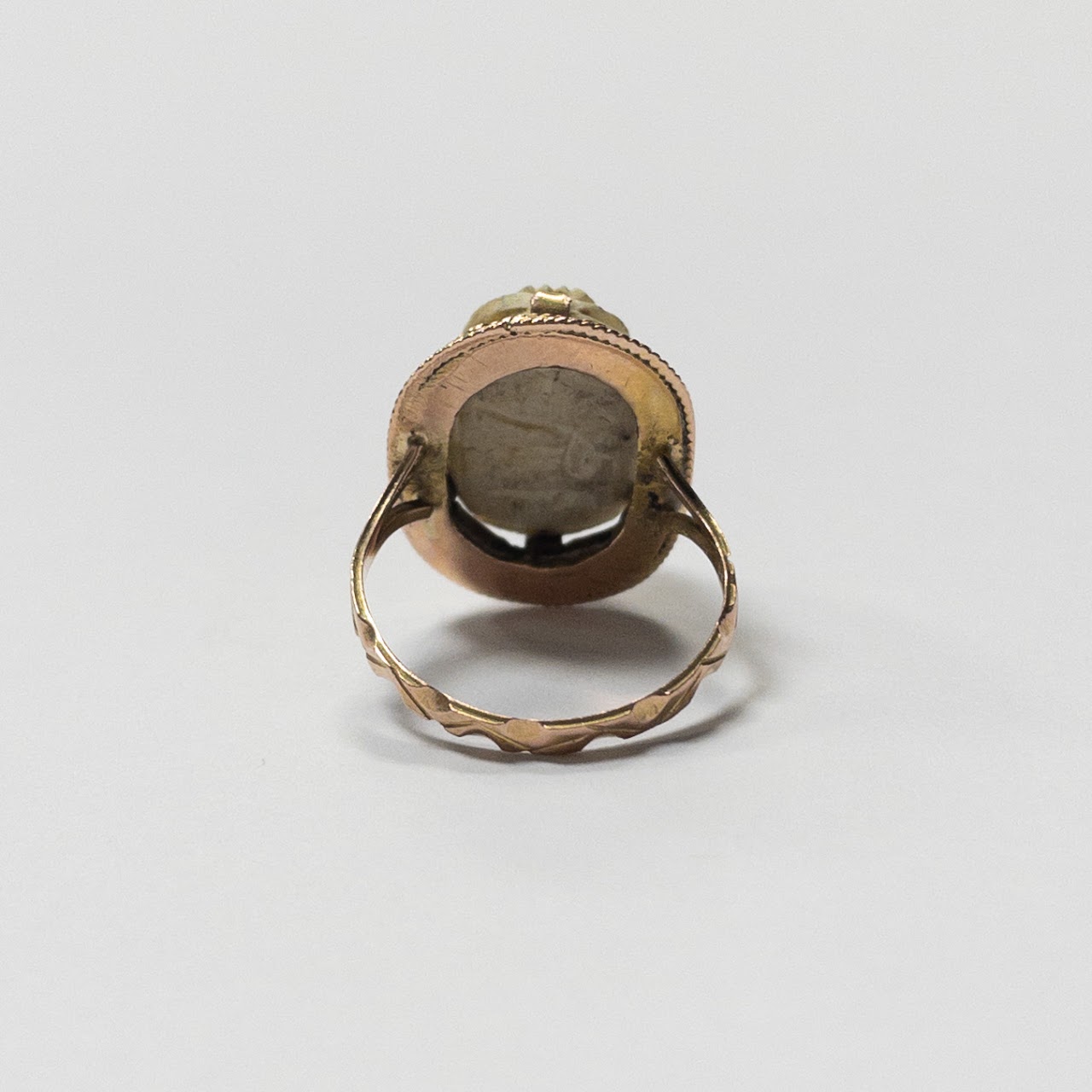 12K Gold Scarab Ring