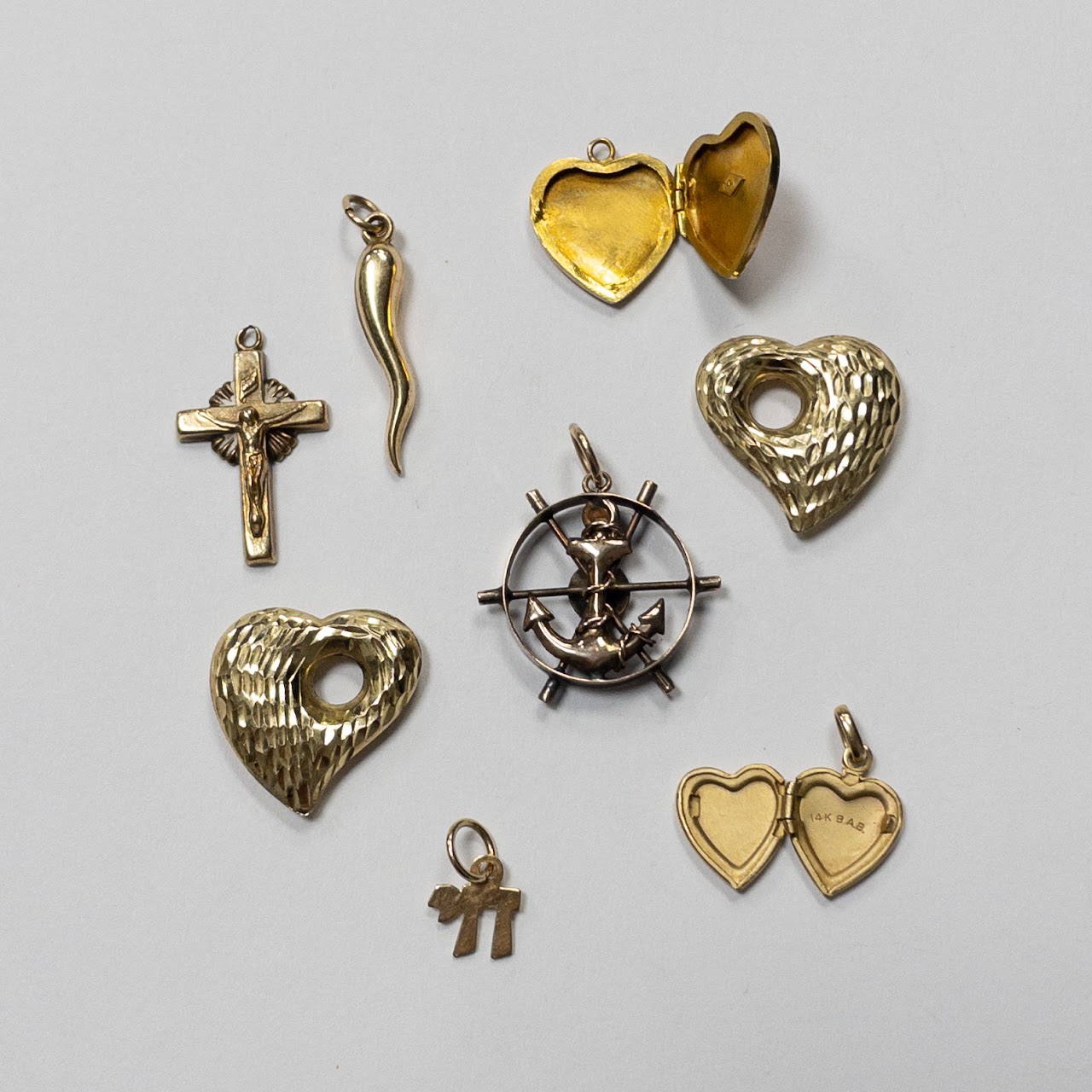 14K Gold Charms Lot