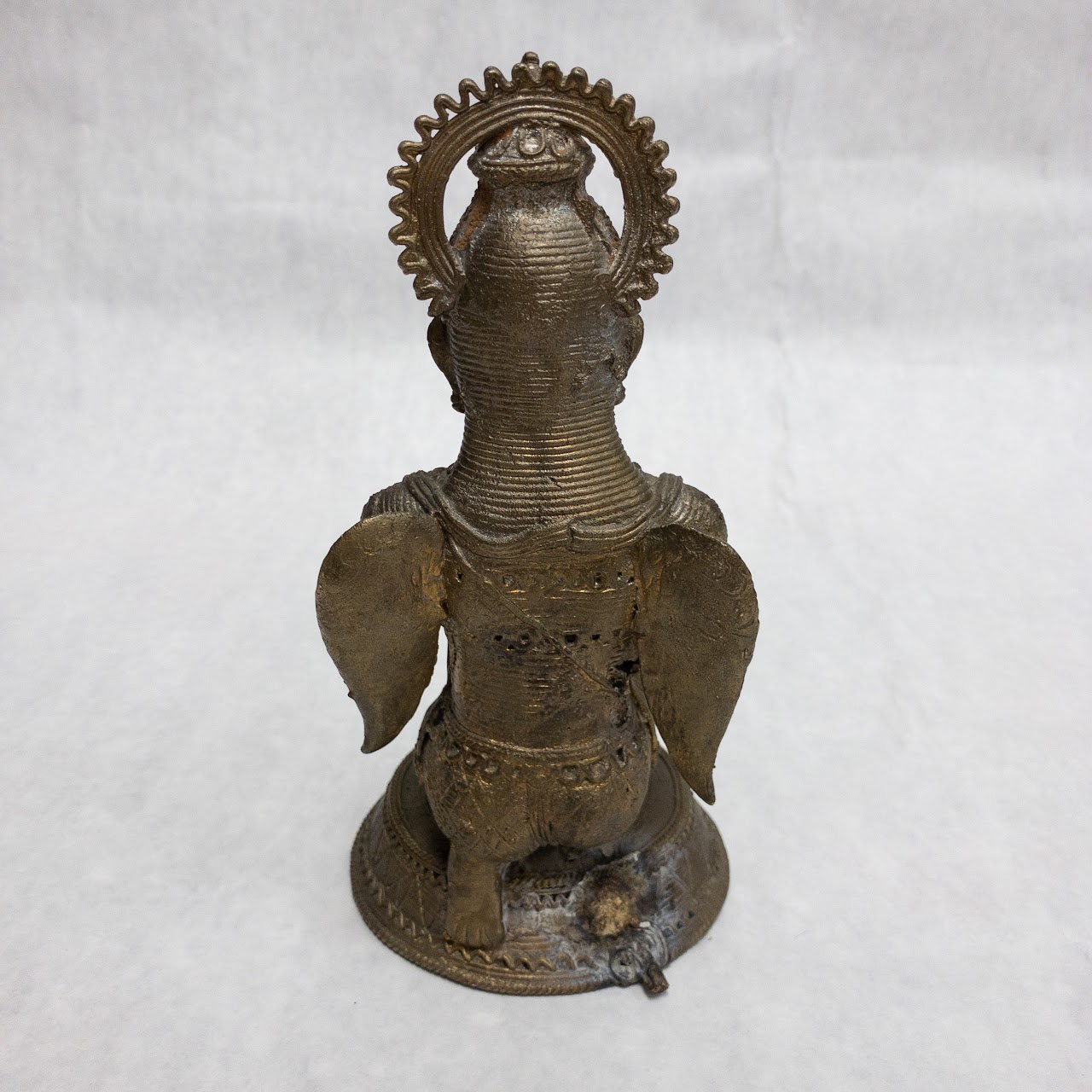 Anjali Mudra Garuda Metal Statue