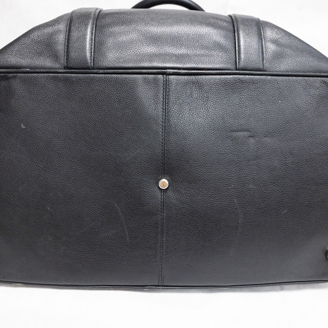 Coach Black Leather Duffel Bag