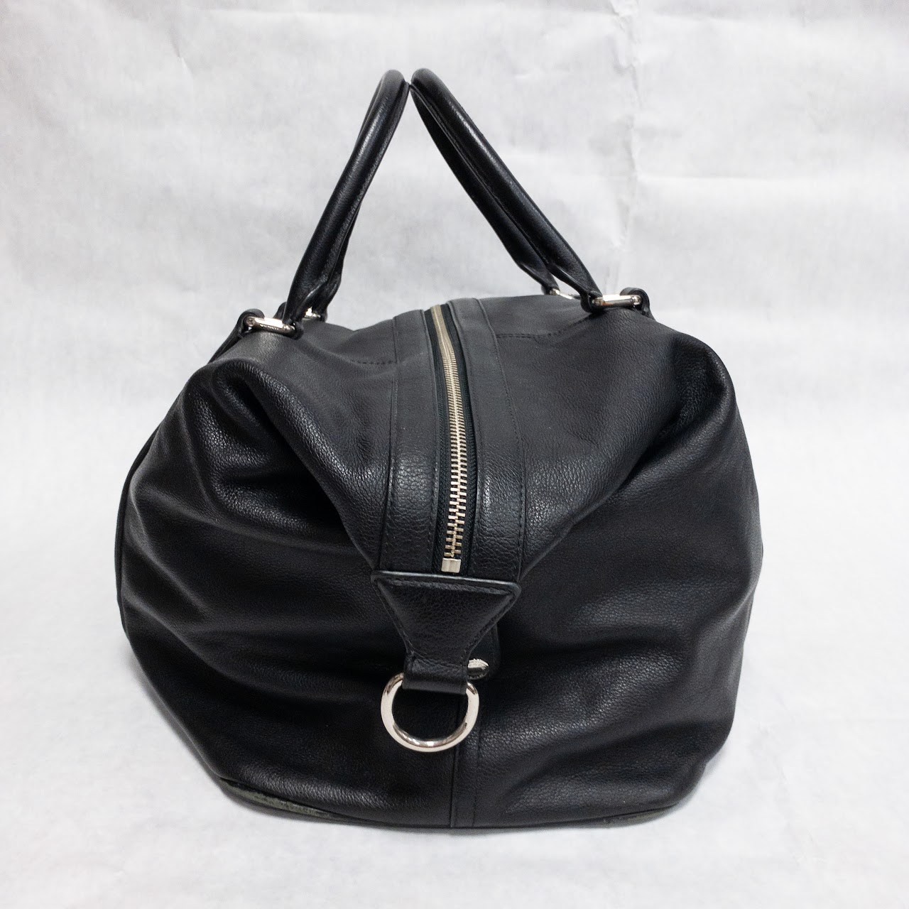 Coach Black Leather Duffel Bag