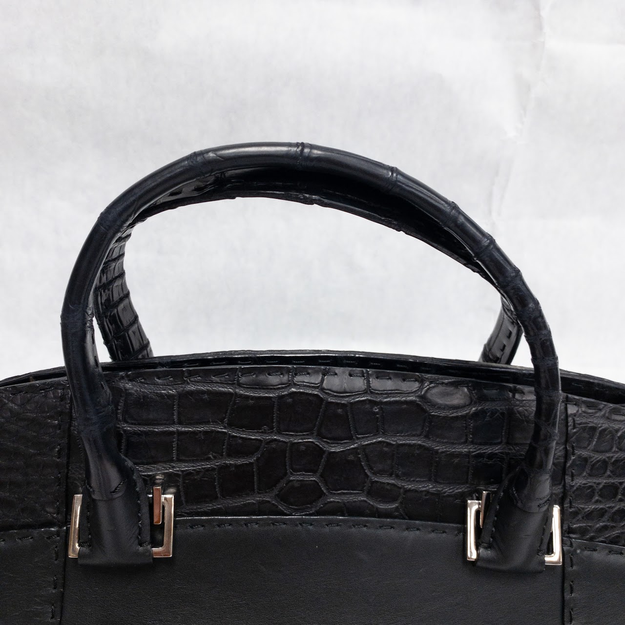 VBH Crocodile & Leather Handbag