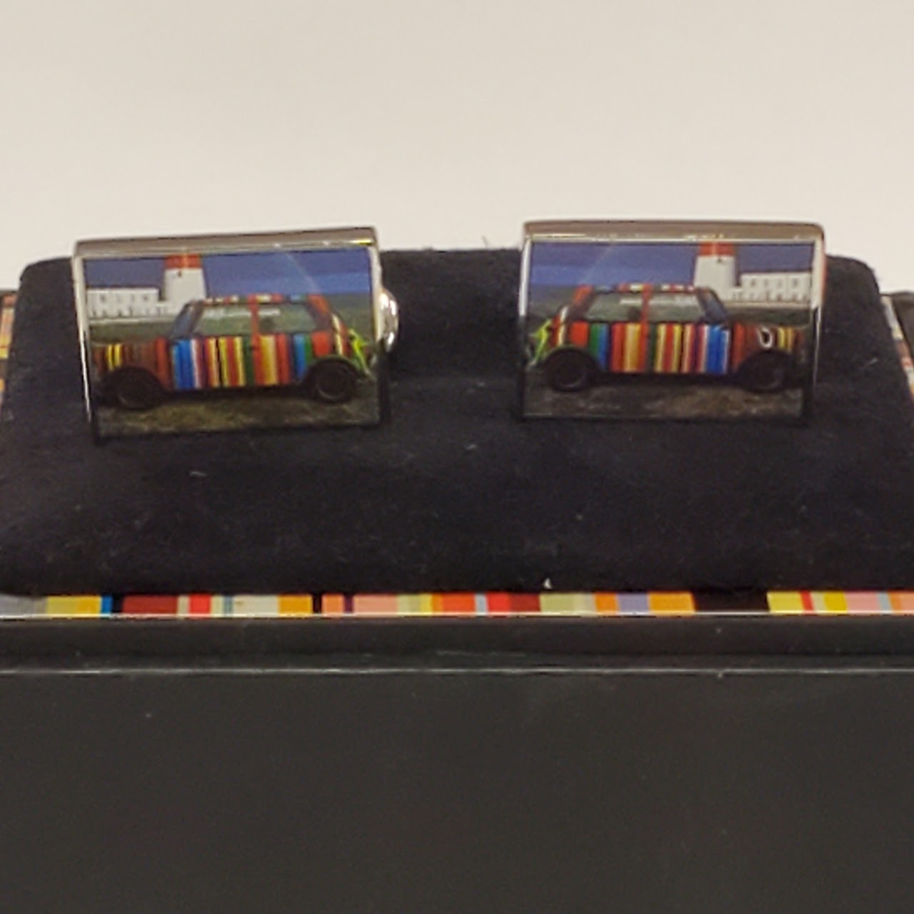 Paul Smith Striped 'Mini' Cufflinks