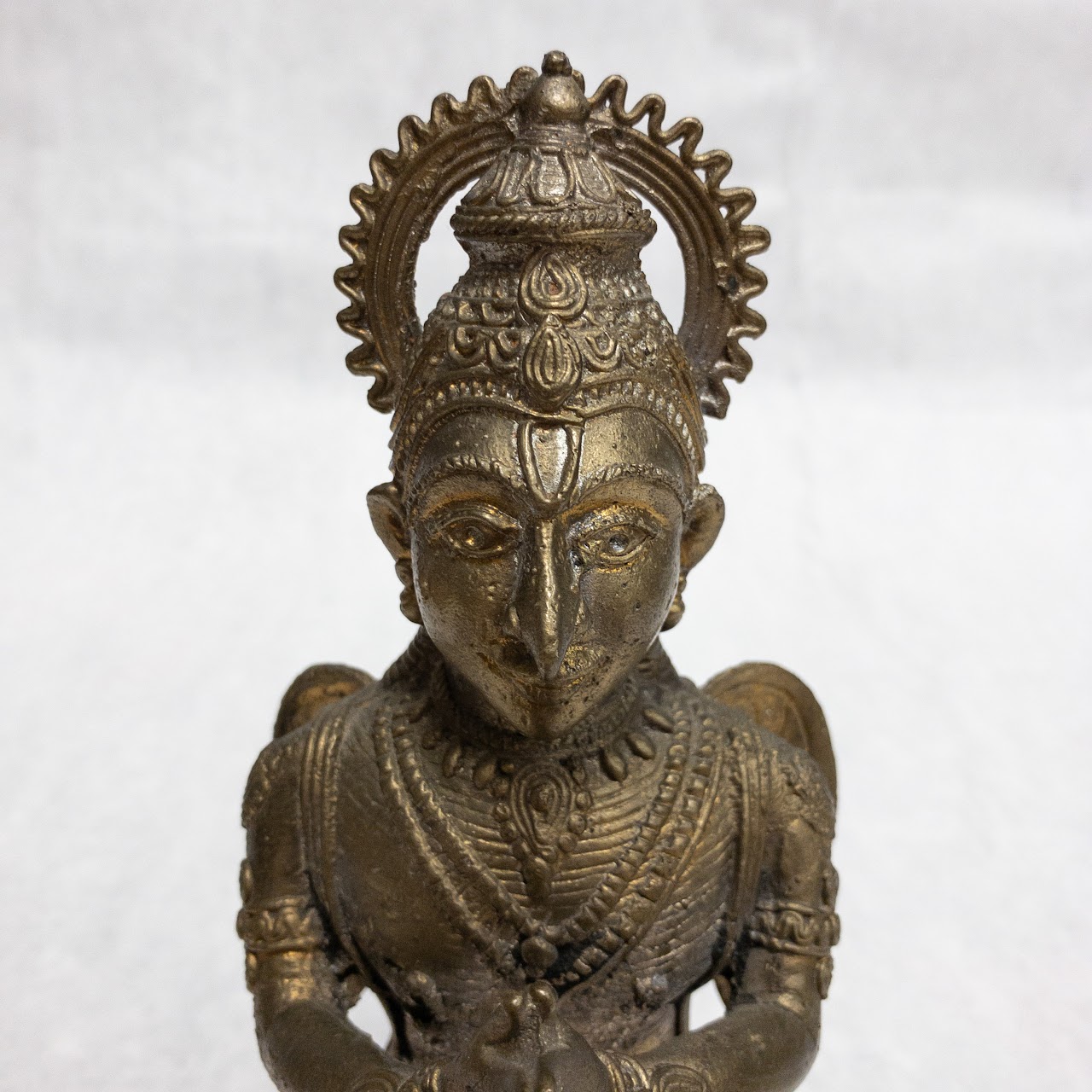 Anjali Mudra Garuda Metal Statue