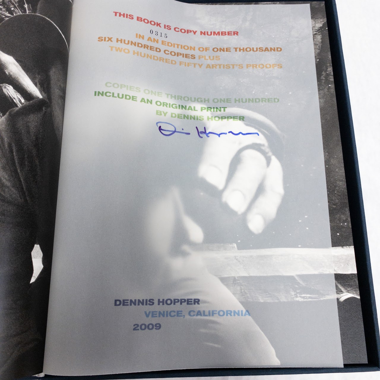 Dennis Hopper: Photographs 1961–1967 SIGNED XXL Limited Edition Book