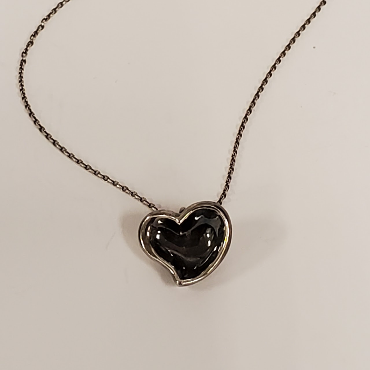 Tiffany & Co. X  Elsa Peretti Sterling Silver Heart Pendant NEEDS REPAIR