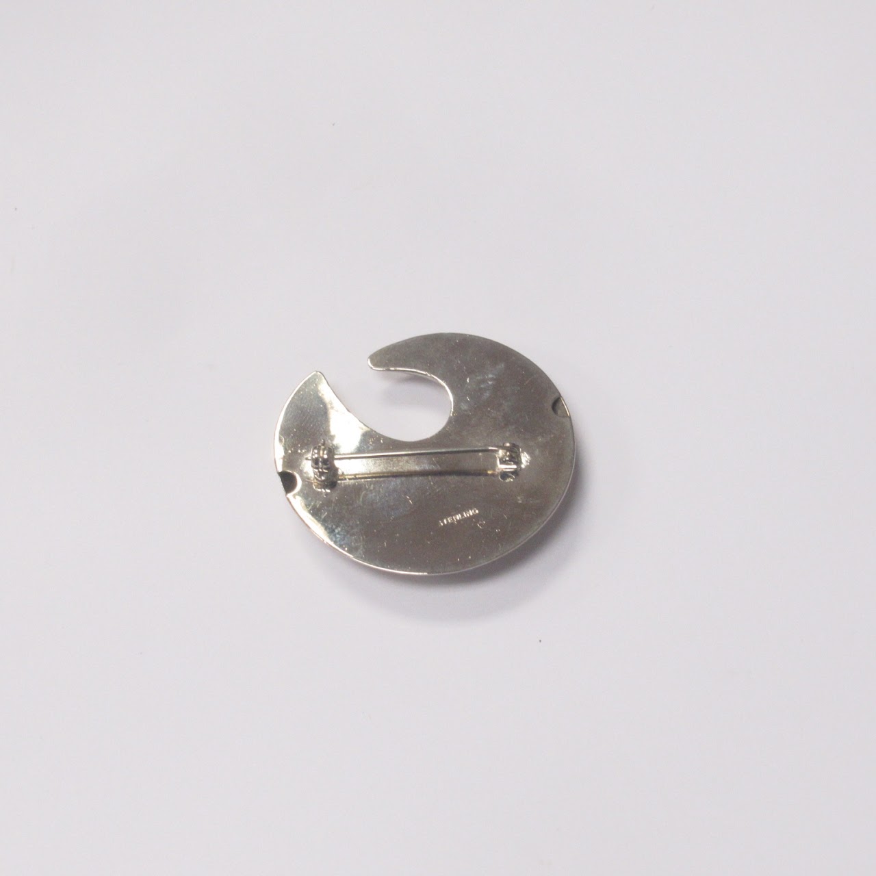 Sterling Silver Modernist Brooch