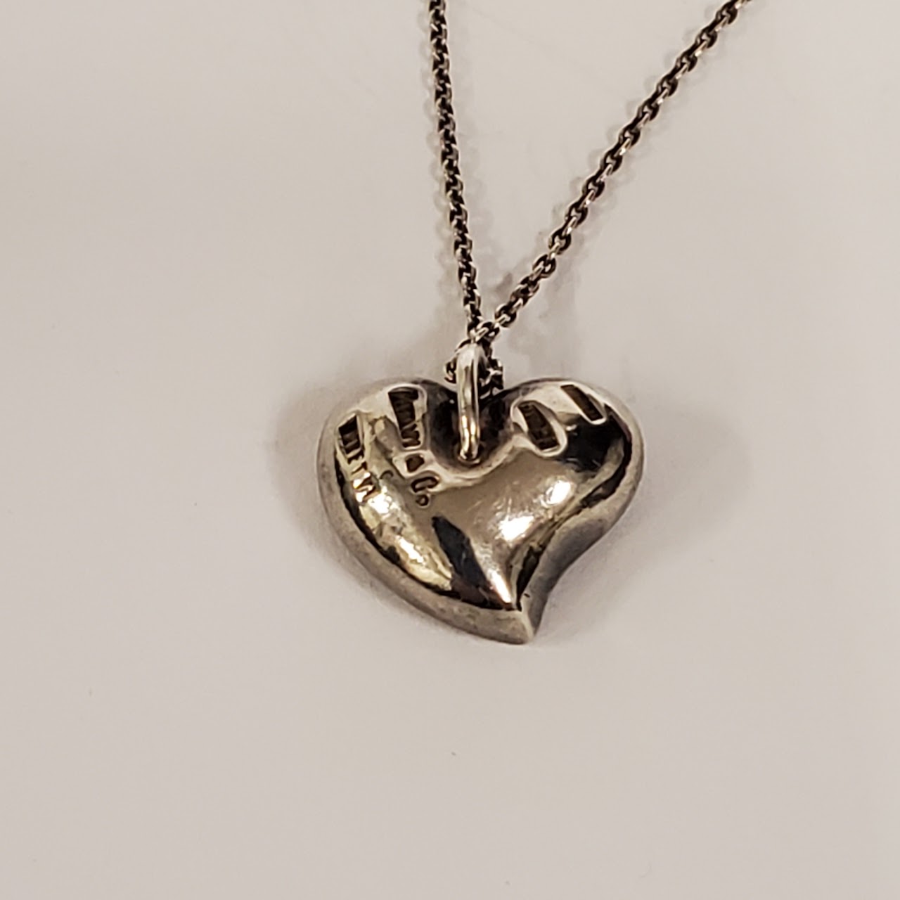 Tiffany & Co. X  Elsa Peretti Sterling Silver Heart Pendant NEEDS REPAIR