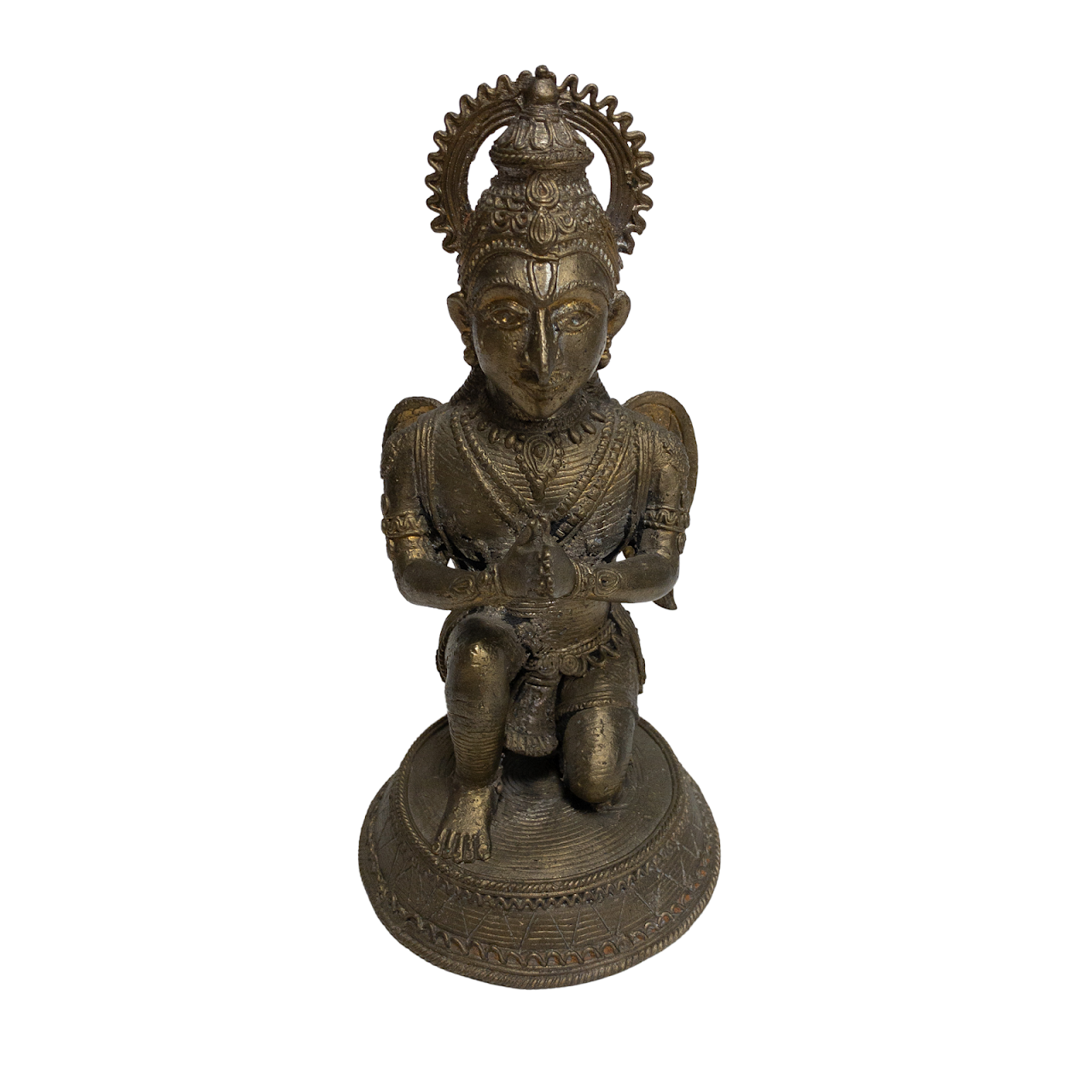 Anjali Mudra Garuda Metal Statue