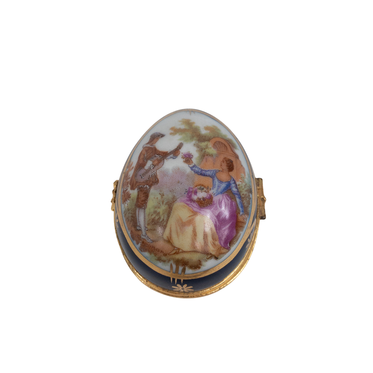 Limoges Decorative Egg Trinket Box