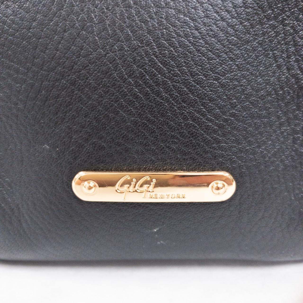 Gigi New York Embossed Leather Handbag